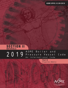 ASME BPVC 2019 Section II part D  metric 
