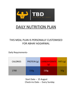 DAILY NUTRITION PLAN 2