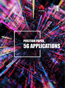 Position paper 5G Applications