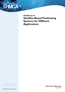 IMCA M242 Guidance on satellite-based positioning systems for offshore applications