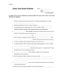 literary terms review worksheet and answers