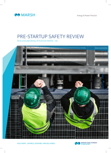 Pre startup safety review