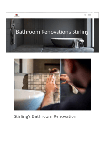 Bathroom Renovations Stirling
