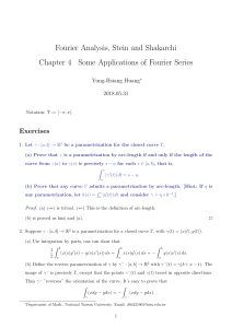 Stein-Shakarchi Fourier Analysis Solution Chapter 4 Some Applications of Fourier Series