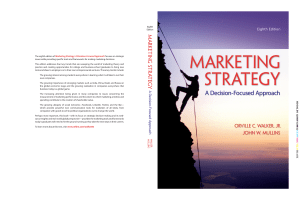 Marketing Strategy 8ed A Decision-Focused Approach