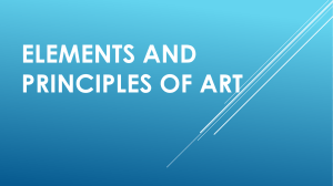 Elements and Principles of Art A