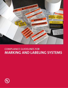 Compliance Guidelines for Marking and Labeling Systems