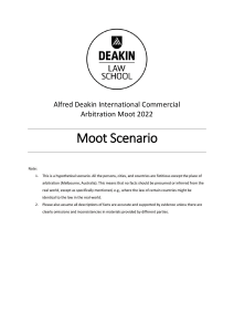 Alfred Deakin ICA Moot Problem 2022