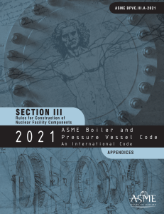 ASME BPVC 2021 Section III appendices