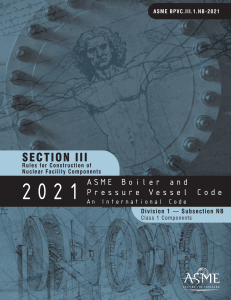 ASME BPVC 2021 Section III div. 1 sub NB
