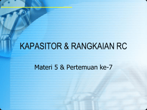 Kapasitor dan Rangkaian RC