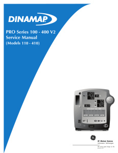 DINAMAP PRO 100-400V2 SERVICE MANUAL SM 2009829-001 A