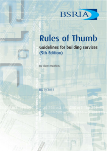 Rules of Thumb - Guidelines for building services (5th Edition) Sample