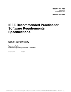 IEEE Std 830 SRS