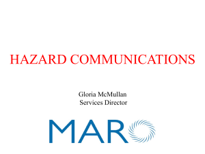 Hazardous Communication  MARO