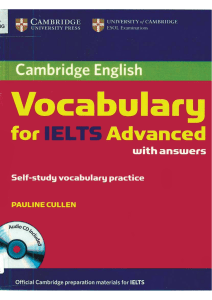 Cambridge Vocabulary for IELTS Advanced Book