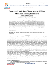 Loan Approval Prediction Using Machine Learning