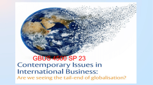 Introduction to the course and globalization SP 23