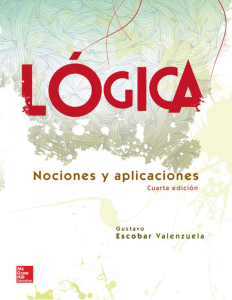 Logica. Nociones y aplicaciones McGrawHill 4 Ed - Escobar Valenzuela, Gustavo