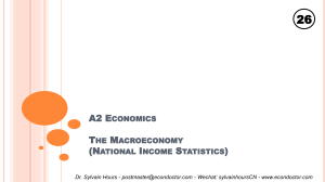 A-Level Economics - The Macroeconomy (National Income Statistics)