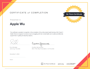 Be-There-Certificate-Be-There-Certificate (Apple Wu)