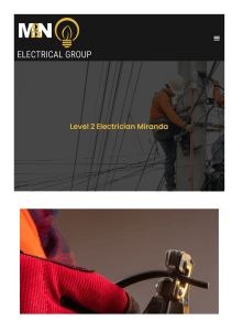 Level 2 Electrician Miranda