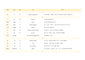 HSK1词语