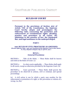 REVISED RULES OF COURT