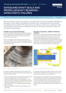 DNV TRN No02 2022 - Safeguard shaft seals and propeller shaft bearings – avoid costly failures