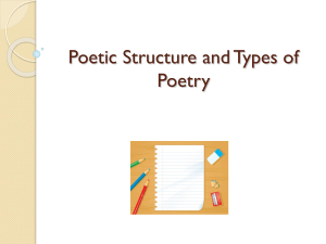 poetrystructureandtypesppt
