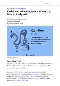 Investopedia Cash Flow Explanation