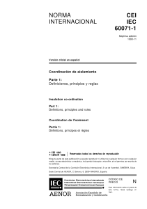 IEC 60071-1 - Coordinacion de Aislamiento