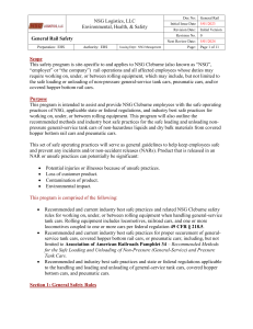 NSG Rail Safety Program: General Rules & Procedures