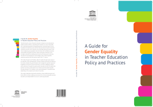 A Guide for Gender Equality in Teacher Education (Unesco)