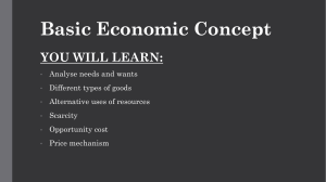 BASIC ECONOMIC CONCEPT 
