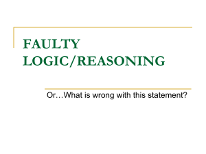 6 types of faulty logic