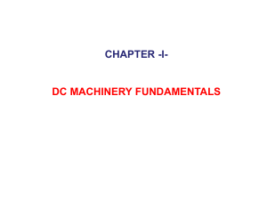 CHAP 1  DC Machines Fondamentals