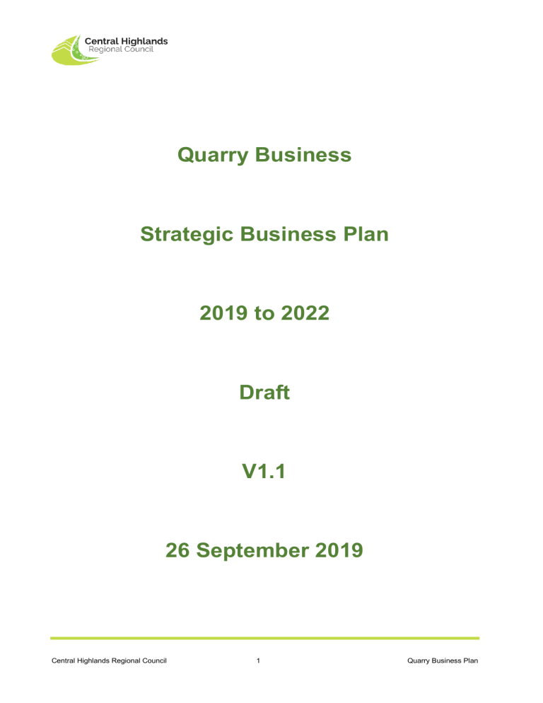 quarry business plan sample