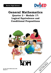 genmath q2 mod17 logicalequivalenceandconditionalpropositions v2