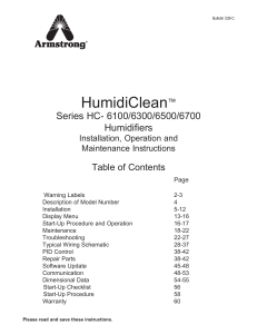 HC 6100 Armstrong Humidiclean