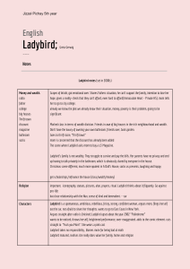 Ladybird notes and notes