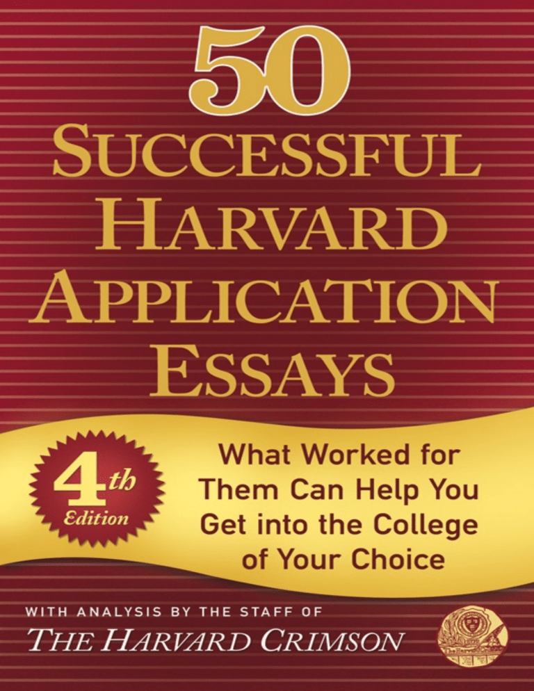 harvard application essays 2020