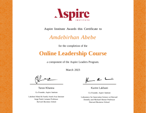 amdebirhan abebe 2023 stage 2 certificate