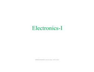 Electronics-I(Lec-01)