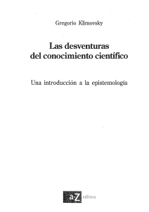 Klimovsky, Gregorio - El concepto de ciencia