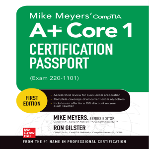 Mike Meyers CompTIA A+ Core 1 Certification Passport (Exam 220-1101) (Ron Gilster) (Z-Library)