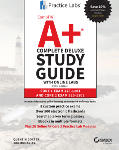 Docter Q. CompTIA A+ Complete Deluxe Study Guide 5ed 2022