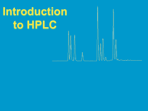 GCC 2014 Introduction to HPLC