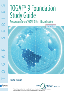 TOGAF 9 Foundation Study Guide 3rd Edition