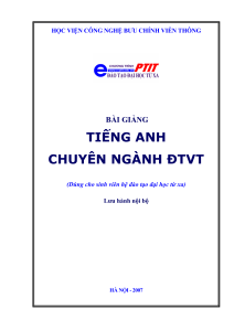 Tieng Anh chuyen nganh DTVT